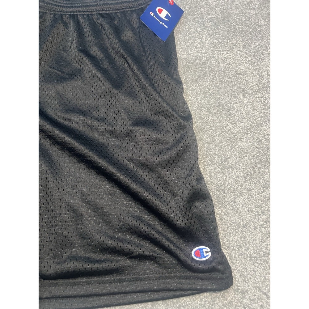Men's Black Champion Mesh Shorts Size XL -New With Tags - Picture 3 of 7